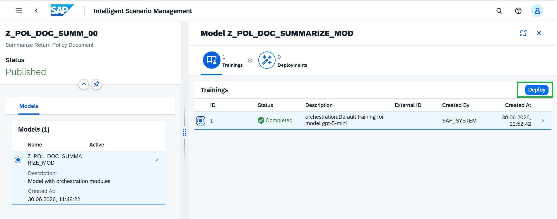 Intelligent Scenario Management