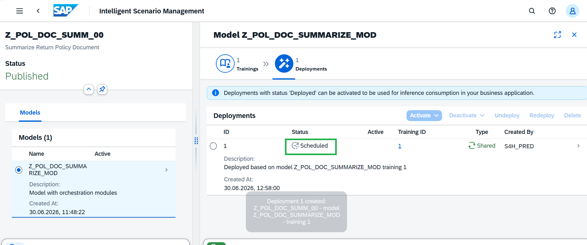 Intelligent Scenario Management